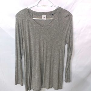 Cabi Sz Small Gray Long‎ Sleeve Top